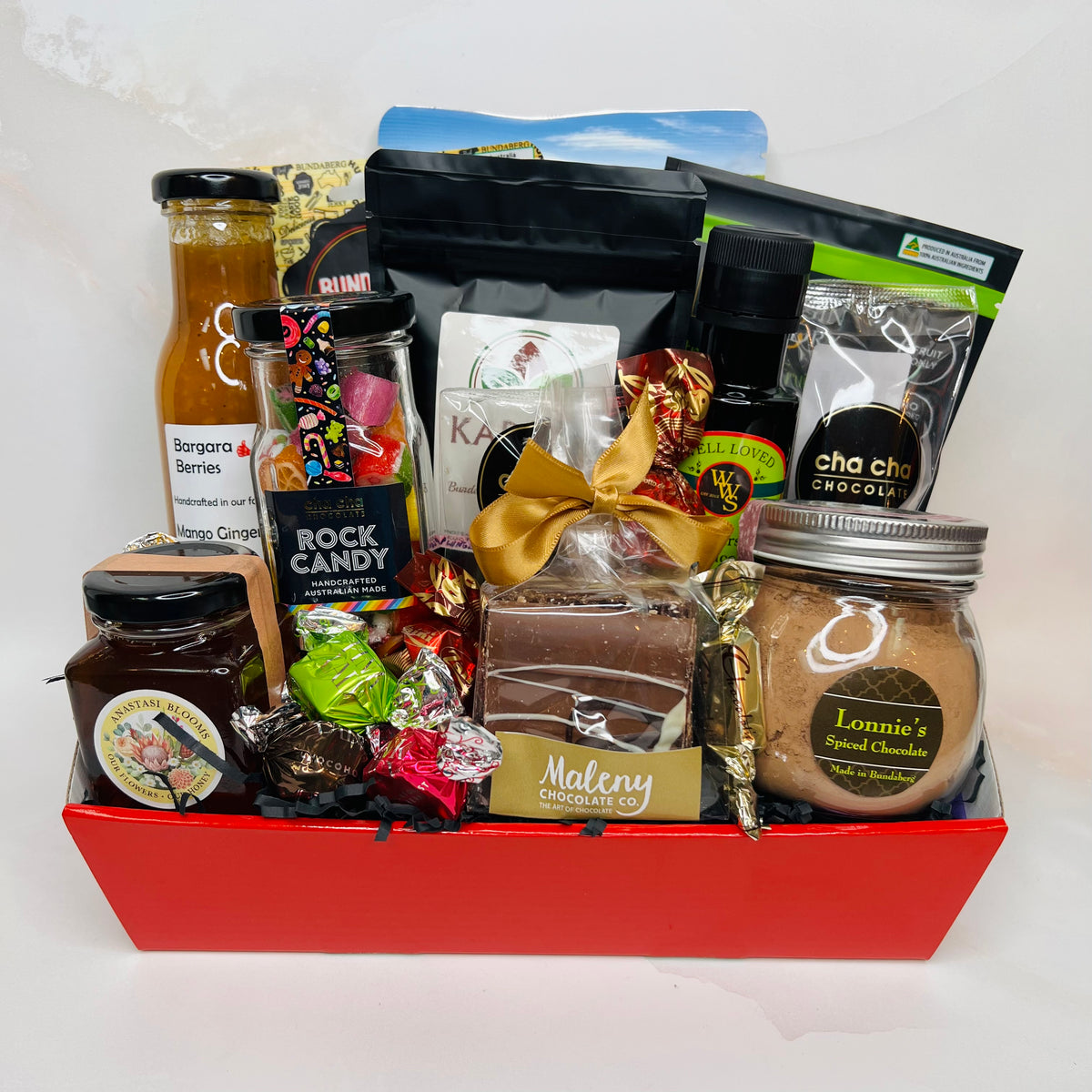 Deluxe Local Gift Box with Maleny – Cha Cha Chocolate